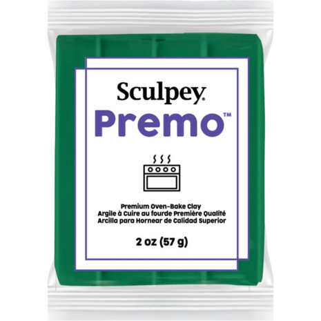 Sculpey Premo Forest Green &ndash; foto van polymeerklei