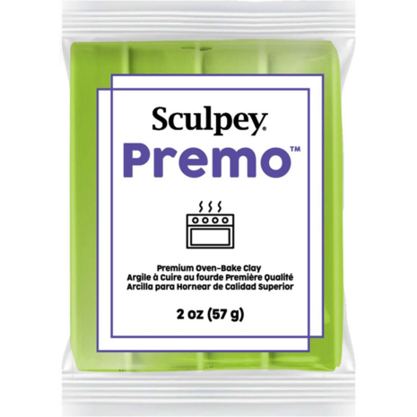 Sculpey Premo  Bright Green Pearl &ndash; foto van polymeerklei