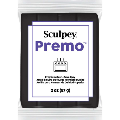 Sculpey Premo Black &ndash; foto van polymeerklei