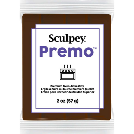 Sculpey Premo Burnt Umber &ndash; foto van polymeerklei