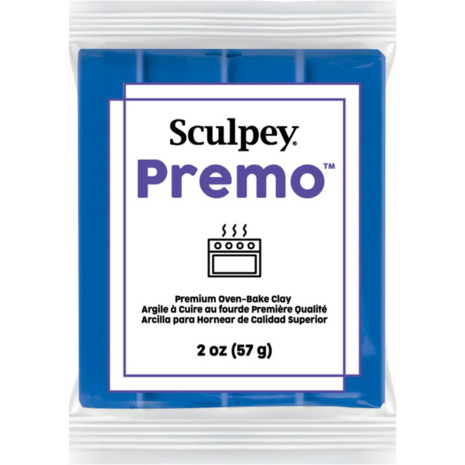 Sculpey Premo Cobalt Blue Hue &ndash; foto van polymeerklei