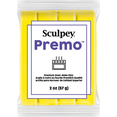 Sculpey Premo -- Zinc Yellow Hue foto van polymeerklei