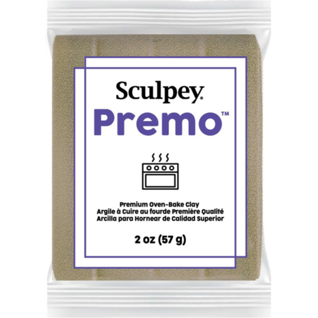 Sculpey Premo Yellow Gold Glitter &ndash; foto van polymeerklei