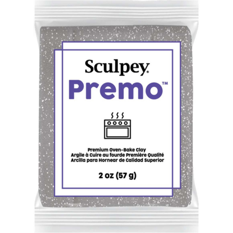 Sculpey Premo White Gold Glitter &ndash; foto van polymeerklei