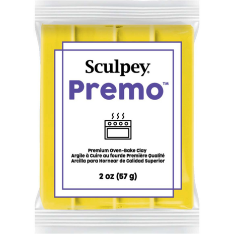 Sculpey Premo Cadmium Yellow Hue &ndash; foto van polymeerklei