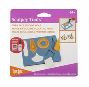Sculpey Silikonform, ofenfest – Geometric Jewelry